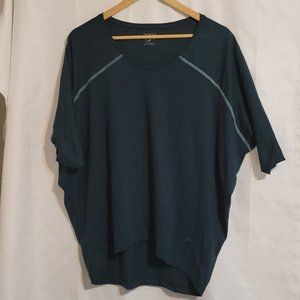 Mango Sport Dark Green over Sized Tshirt Womens Medium